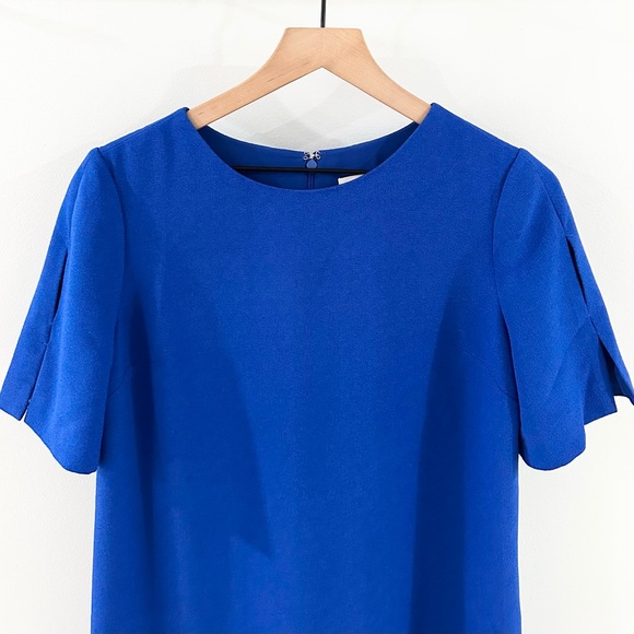 Tyler Boe Short Sleeve Shift Dress Royal Blue Size Small - Picture 3 of 6